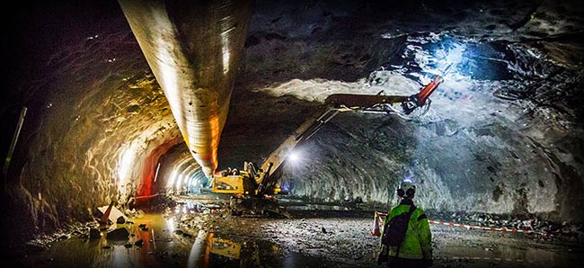 Picture of Södra länken tunnel constructio