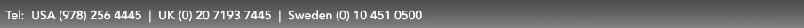 Trix Systems Phone Numbers USA 978-256-4445 UK (0)20 7193 7445 Sweden (0)10 451 0500